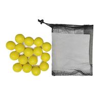 Hamwesh 16 Pack Golf Practice Balls, 41mm Soft PU, Training Set with Mesh | Foam Golf Balls for Indoor Outdoor Backyard Swing Drills, Portable Storage Net, Consistent Bounce, Men Women Youth