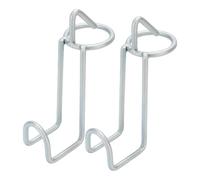 Hamwesh 2 Pack Horse Water Bucket Hooks, Metal Equestrian Water Bucket Holder Hanger, Removable Horse Stall Holder with a Weather Proof Coating for Feed Barn Farmhouse