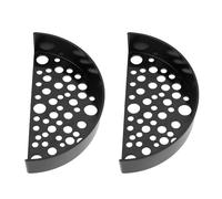 Hamwesh 2 Pcs Shrimp Hide, Spacious Shrimp Cave with Holes for Fish Tank Aquarium, Sturdy Plastic Shelter for Breeding and Development (Black)