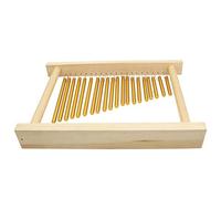 Hamwesh 20 Note Chime, 20 Copper Bars Wood Base Table Top Design Hand Chimes, Wind Chimes Indoor with Mallet for Classroom Teachers Sound Healing Music