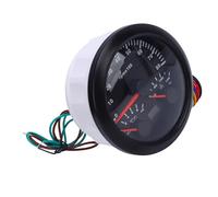 Hamwesh 3 In 1 Tachometer, 85mm 3-3/8" Moving Magnet Technology Gauge, 0-8000 RPM, 7 Color Backlight, for Car Truck Marine Diesels Gasoline Engine RPM Tacho Meter, 9-32V (Black Dial Black Bezel