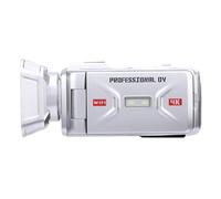 Hamwesh 4K Video Camera, 4K Resolution 64MP Photos 18X Digital Zoom Rotating Screen Vlogging Camera, Digital Camcorder with WiFi USB Interface for Growth Recording Travel Weddings School (Silver)