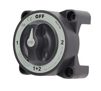 Hamwesh 500A Battery Disconnect Switch, 4 Position, IP66, 32V DC | Battery Cut Off Switch, ABS Tinned Copper, Make Before Break, for Marine RV Boat, 1/2in Terminal Stud
