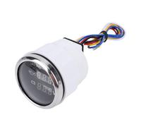 Hamwesh 52mm Stainless Steel Digital Gauge, Real-time Monitoring Multi-function High Definition Display Water Temp Gauge, Oil Pressure with Backlight for Cars, Boats, (Black Dial Silver Cover)