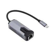 Hamwesh 5Gbps USB C to Ethernet Adapter, 5000Mbps Type C to RJ45 Network Converter for Laptop PC, with Aluminum Alloy Casing and Heat Dissipation Design