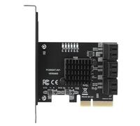 Hamwesh 6G Expansion Card Chip, Improved Heat Dissipation, PCI-E to Hub Adapter for SSD Hard Drive Users