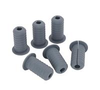 Hamwesh 6Pcs Rubber Cable Grommet Set, 7mm Hole Diameter 3/4in Outer Diameter Wall Grommet with Heat Resistant Sealing, for Satellite Cables and Regular Wires (Grey)