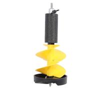 Hamwesh 8 Inch Auger Drill Bit for Planting, 20 Inch Length Nylon Heavy Duty Garden Auger with Float and Versatile Adapter, Ice Fishing Hand for Thin Ice Layer