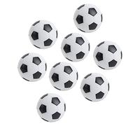 Hamwesh 8Pcs Mini Table Football Balls, 32mm Diameter, Strong Environmental Resin, Traditional Black and White, for Leisure Sports, with Family Fun