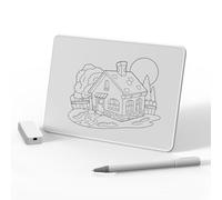 Hamwesh A4 Magnetic Writing Board, Erasable Refrigerator Whiteboard, Magnetic Dry Erase Board, A4 Notebook Whiteboard Easel for Office Home School Drawing Note Taking