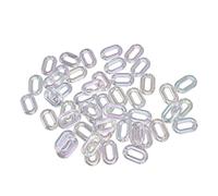Hamwesh Acrylic Linking Rings, 50PCS Transparent Acrylic Chains DIY Crafts with Quick Connectors for Jewelry Making Bags Accessories Earrings Bracelets Necklaces Pendants Educational