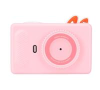 Hamwesh AI Digital Camera for Kids, Interactive AI Learning 2.4GHz WiFi 3.97 Inch Touch Screen Kids Camera, Toy with Smart Object Recognition and Doodle Feature for Christmas (Pink)