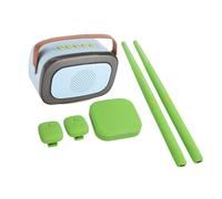 Hamwesh Air Drum Set, Virtual Electronic Drum Kit with 3D Motion Sensing Drumsticks Foot Pedal Speaker for Kids Adults Practice (Green)