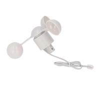 Hamwesh Anemometer, 3 Cup Wind Speed Sensor for Accurate Monitoring, Low Cup Anemometer Replacement with RJ11 Connector for Weather Meters