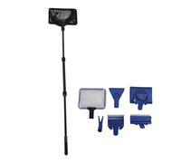 Hamwesh Aquarium Cleaning Tools, Fish Tank Cleaning Kit, 5 in 1 Aquarium Kit with Gravel Rake, Scraper, Plant Fork, Sponge Brush, Fish Net for Various Aquariums