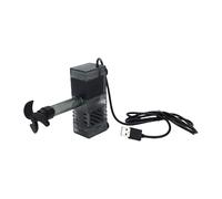 Hamwesh Aquarium Water Pump, USB Powered Submersible Water Pump, Quiet Operation Filter with Adjustable Rate for Fish Tanks Ponds Shrimp Tanks Hydroponic Systems