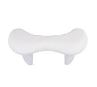 Hamwesh Arm Rest for Nails Tech, PU Leather High Resilience Sponge Ergonomic U Shaped Nail Arm Rest, Manicure Hand with Removable Bracket and Anti Slip Mat for Nail Salon, Home and (White)