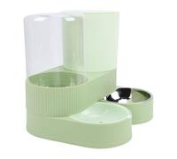 Hamwesh Automatic Cat Feeder, Dry Wet Separation 360 Rotatable Water Dispenser, Pet Food Station with Top Loading Large Capacity for Cats Small Dogs Puppy Kitten (Green)