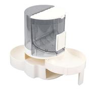 Hamwesh Automatic Cat Feeder, Rotating Retractable Design Dust Blocking Long Term Supply Cat Food Dispenser Water Dispenser with 2 in 1 Capacity Elevated Bowl for Small Medium Pets (Gray)