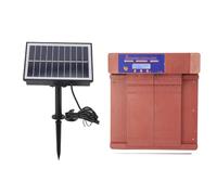 Hamwesh Automatic Chicken Coop Door, Solar Powered with Timer Control for Poultry Double Door with LED Display Protects From (Bronze)