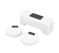 Hamwesh Automatic Toilet Flusher, 2000mAh Electric Press Touchless Toilet Flusher, External Infrared Sensor with Dual Sensors for Home Public Use