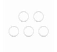 Hamwesh Baby Pacifier Clamp/Holder Adapter Holder, 20 Pack Safe Silicone O-Rings, Easy to Clean and Hygienic for Babies, Gender Neutral Design (White)