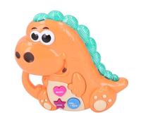 Hamwesh Baby Piano Toy, Early Learning Multiple Sound Effects Musical Dinosaur Piano Toy, Light Up Keyboard with Auditory Cognition Development for Toddlers At Home Outdoors Travel (Orange)