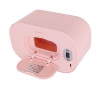 Hamwesh Baby Wipe Warmer, 5 Modes 40-60C USB Wipe Warmer, Portable with Top Heating for Vehicle and Home Use (Pink)