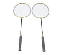 Hamwesh Badminton Racket, 1 Pair Lightweight Alloy Badminton Set, Alloy Racket with Storage Bag for Adults Kids Indoor Outdoor Sport Game Training