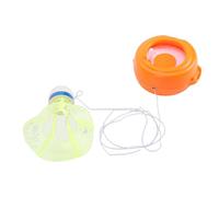 Hamwesh Badminton Rebound Trainer, Automatic Adjustable Elastic Cord Premium Plastic Construction Badminton Training Tool, Portable Trainer with 3 Shuttlecocks for Single Player Practice