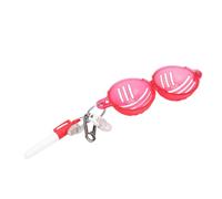 Hamwesh Ball Liner, Magnetic Closure Portable Ball Marking Tool, Line Drawing Tool with Pen and Two Transparent Clamps for Outdoor Training (Rosy)