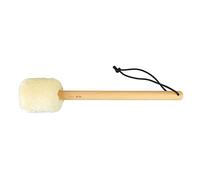 Hamwesh Bass Drum Mallets, Soft Felt Head Strong Percussive Feel Bass Drum Mallet Sticks, Marching Band Percussion Mallets with Antislip Beechwood Handle for Marching Band (Beige SP 01 37cm)