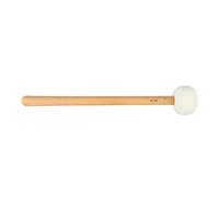 Hamwesh Bass Drum Mallets, Soft Felt Head Strong Percussive Feel Bass Drum Mallet Sticks, Marching Band Percussion Mallets with Antislip Beechwood Handle for Marching Band (White SP 02 32cm)