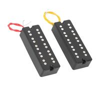 Hamwesh Bass Guitar Pickups, 5 String Open Humbucker Adjustable Volume Tone High Sensitivity 5 String Bass Pickups, Humbucker with 2Pcs Set Open Bridge Design for
