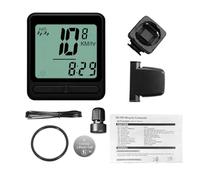 Hamwesh Bike Computer, 24 Functions Auto Sleep Wake Cycling Computer, Digital Bike Speedometer with Backlight Display for Mountain Road Bikes (Wireless)