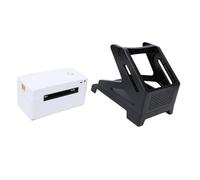 Hamwesh Bluetooth Thermal Label Printer with Stand, 150mm/s High Speed 203DPI USB Wireless 4x6 Shipping Label Printer Inkless for Small Business, Compatible with Wins Android IOS (GB)