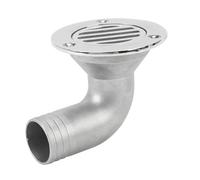 Hamwesh Boat Floor Drain, Premium 316 Stainless Steel Split Design Boat Deck Drain, Marine Drainage Hardware with 90 Degree Elbow for Yacht Kayak Deck (32MM)