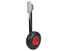 Hamwesh Boat Launching Wheels, 600lb Load Capacity Stainless Steel Adjustable Transom Wheels, Folding with Storage Case Pins and Inflatable Tires for Jon Boats, Dinghy,