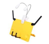 Hamwesh Book Stand, Foldable Adjustable Angle Desktop Book Holder with Double Arm LED Light for Reading and Music Sheets