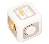 Hamwesh Busy Cube for Toddlers, Montessori Busy Cube with 6 Sided Sensory Activity Board for Kids 1-3, Hands On Learning Toy for Stress Relief