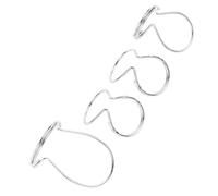 Hamwesh Butterfly Finger Pick Metal, 4pcs Wire Style Plectrums Set Metal Guitar Thumb Pick with Butterfly Design for Guitar Bass Ukulele (Silver)