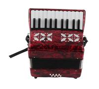 Hamwesh Button Accordion, 8 Bass 22 Key Piano Accordion for Beginners with Non Materials and Ergonomic Design Including Cleaning Cloth Straps for Kids Children Musical Education