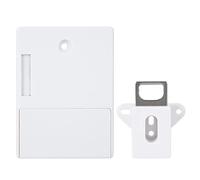 Hamwesh Cabinet Lock, Battery Powered NFC Child Safety Lock, Cabinet with 2 Unlock Modes and Auto Rebound for Wooden Drawers, Liquor, Pantry, Secret (White)