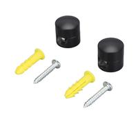 Hamwesh Cable Organizer, 2Pcs Aluminum Cord Management Organizer Easy Installation Versatile Cable Clips, with Screws and Expansion Tubes for Beauty Salon Home Office School Hospital