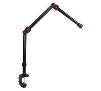 Hamwesh Camera Mount, 3 Section Adjustable Arm with 1/4in Screw Hole for DSLR Camera Webcam Projector Microphone Phone Live Streaming Vlogging Online Courses Video Recording
