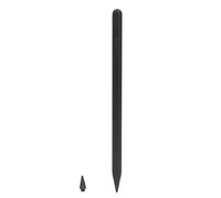 Hamwesh Capacitive Stylus Pen, Aluminum Alloy Tilt Sensitivity Tablet Pen Universal Stylus with 1.5mm Replaceable Tip Battery Level Display for IOS Tablets 2018 and Later Sketching Notes (Black)