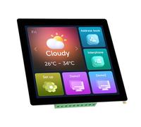 Hamwesh Capacitive Touch LCD Development Board, 4 Inch 480x480 5 Point Touch Display 240MHz Dual Core BLE5 Screen Development Board, Capacitive Display with CAN