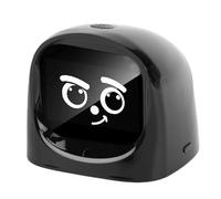 Hamwesh Car Dashboard Emotional Companion, Smart AI Car Dashboard Robot, Interactive Intelligent Electronic Pet Companion with Animated AI & Status Awareness for Vehicle (Black)
