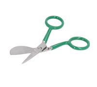 Hamwesh Carpet Trimmer, Stainless Steel Duckbill Blade Ergonomic Handle Mini Portable Embroidery Scissors, Duckbill Scissors with Comfort Rubber Grip for Sewing Art Crafting Needlework (Green)