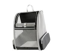 Hamwesh Cat Carrier Backpack, Breathable Mesh Pet Travel Backpack, Dog Carrier with Removable Cozy Pad for Small Animals Up to 17 Lbs Lightweight Portable Design 3 Sides Ventilation (Black)